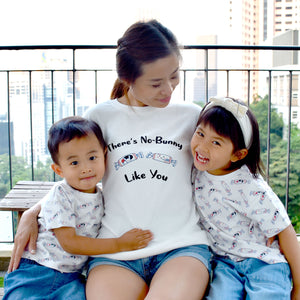 mommy and me matching t-shirts in bunny candy