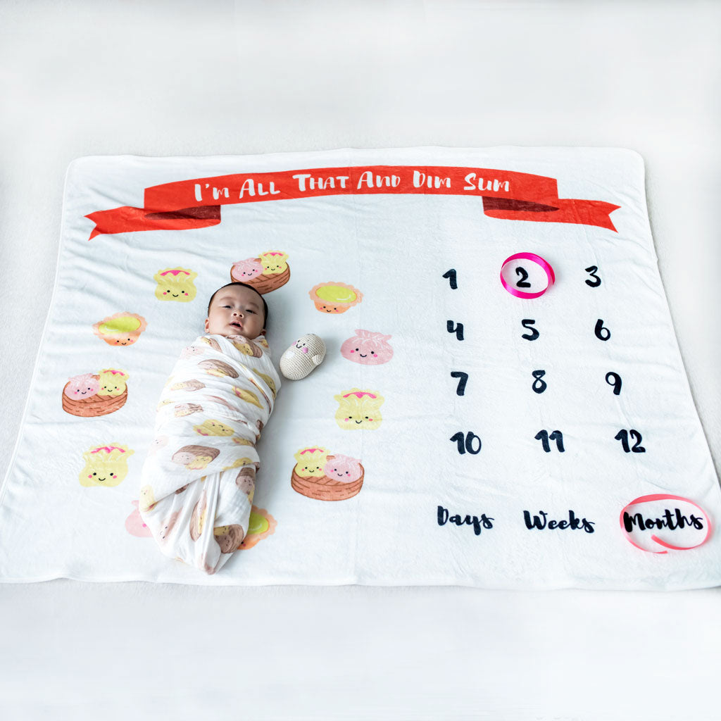 Buy Newborn Milestone Blanket Boba Boba The Wee Bean