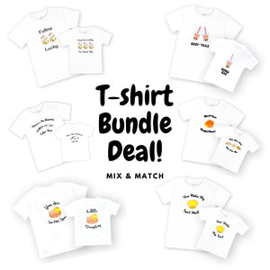 4pcs Organic Cotton T-shirts Bundle Deal - Mix & Match!