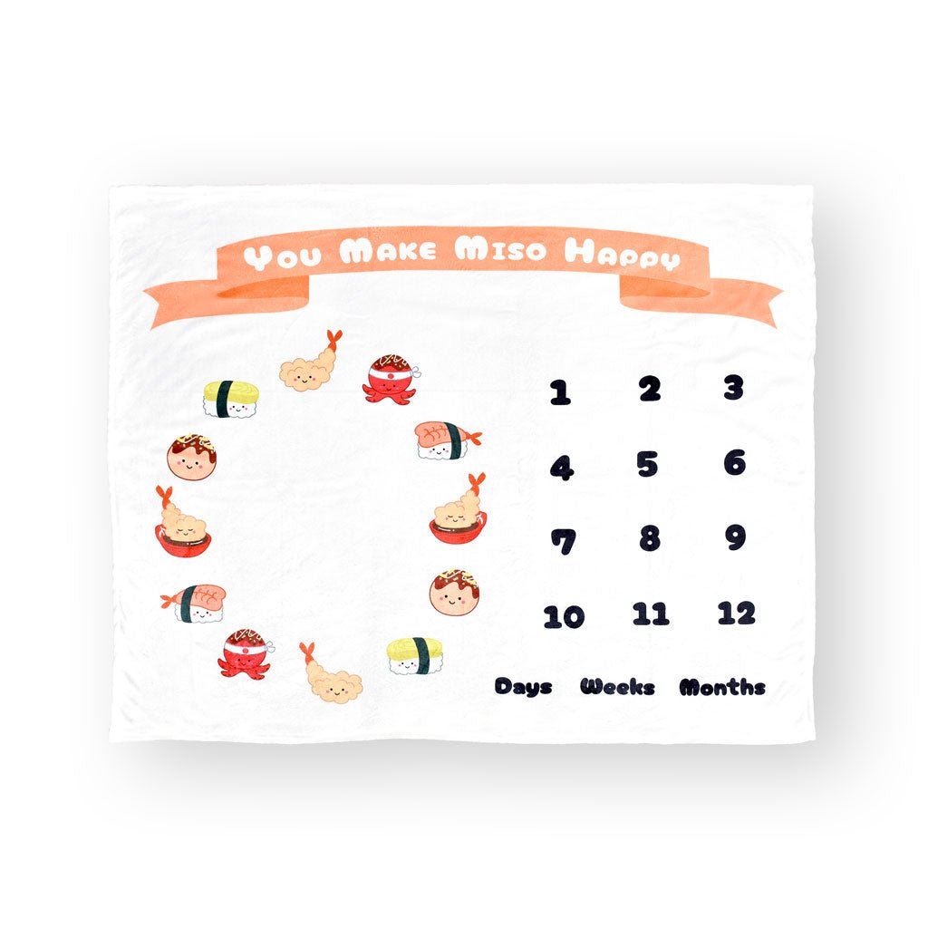 Baby month calendar discount blanket