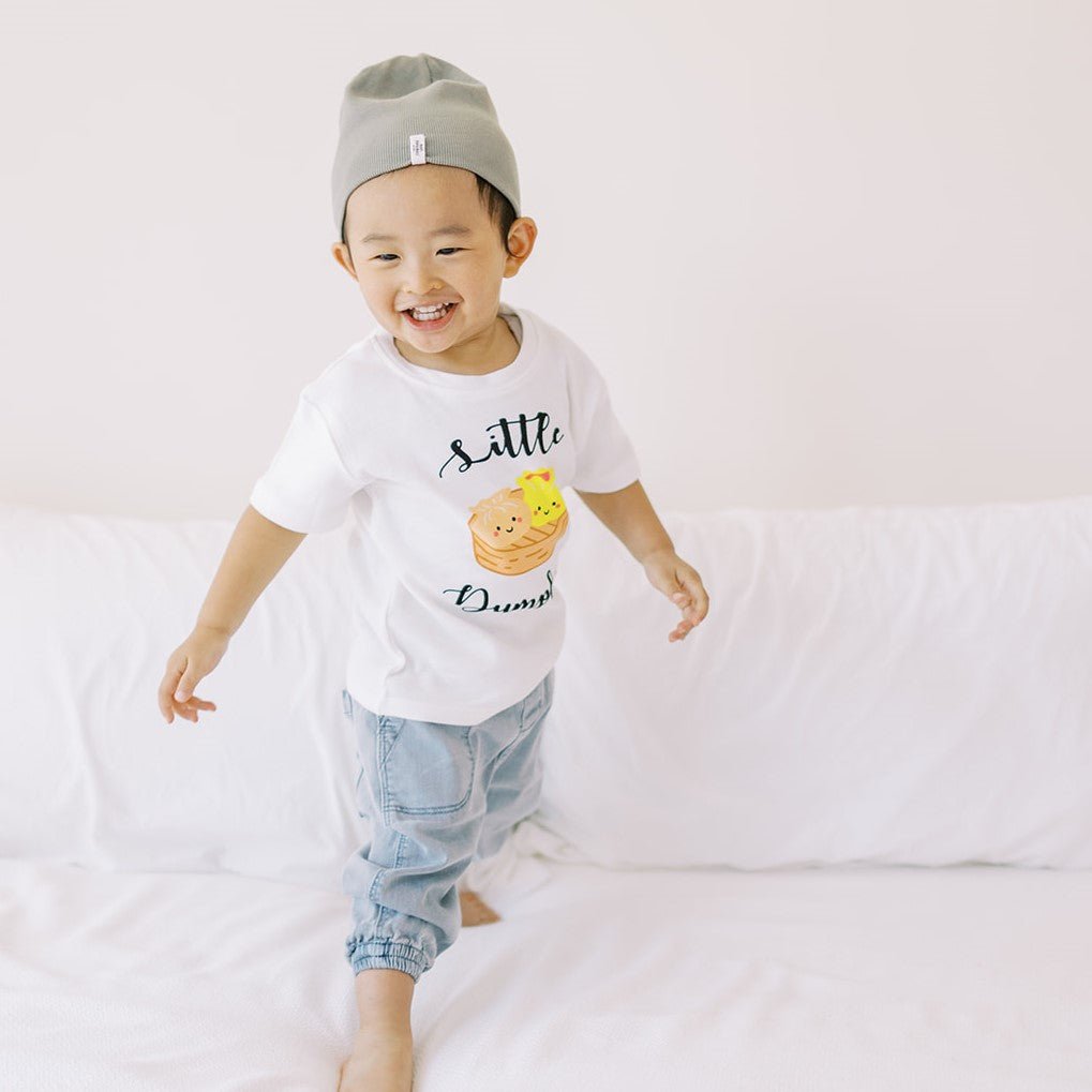 COTTON T-SHIRT WITH MINI LABEL Kids White 2014792542646