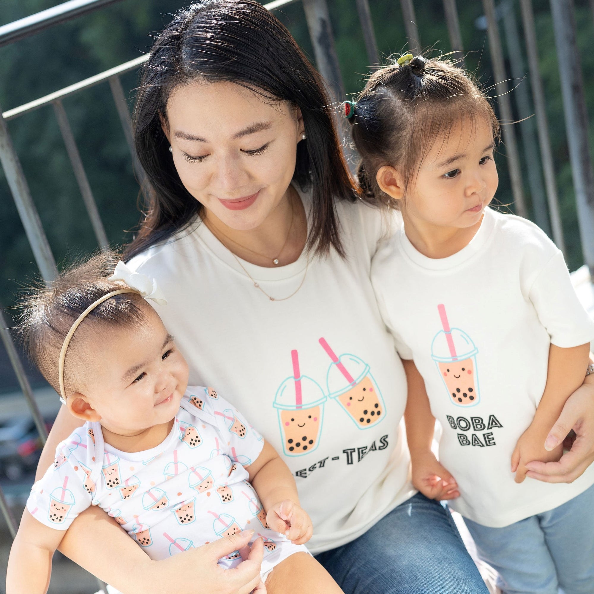 the weee bean mommy and me twinning matching tees t-shirts in organic cotton boba'