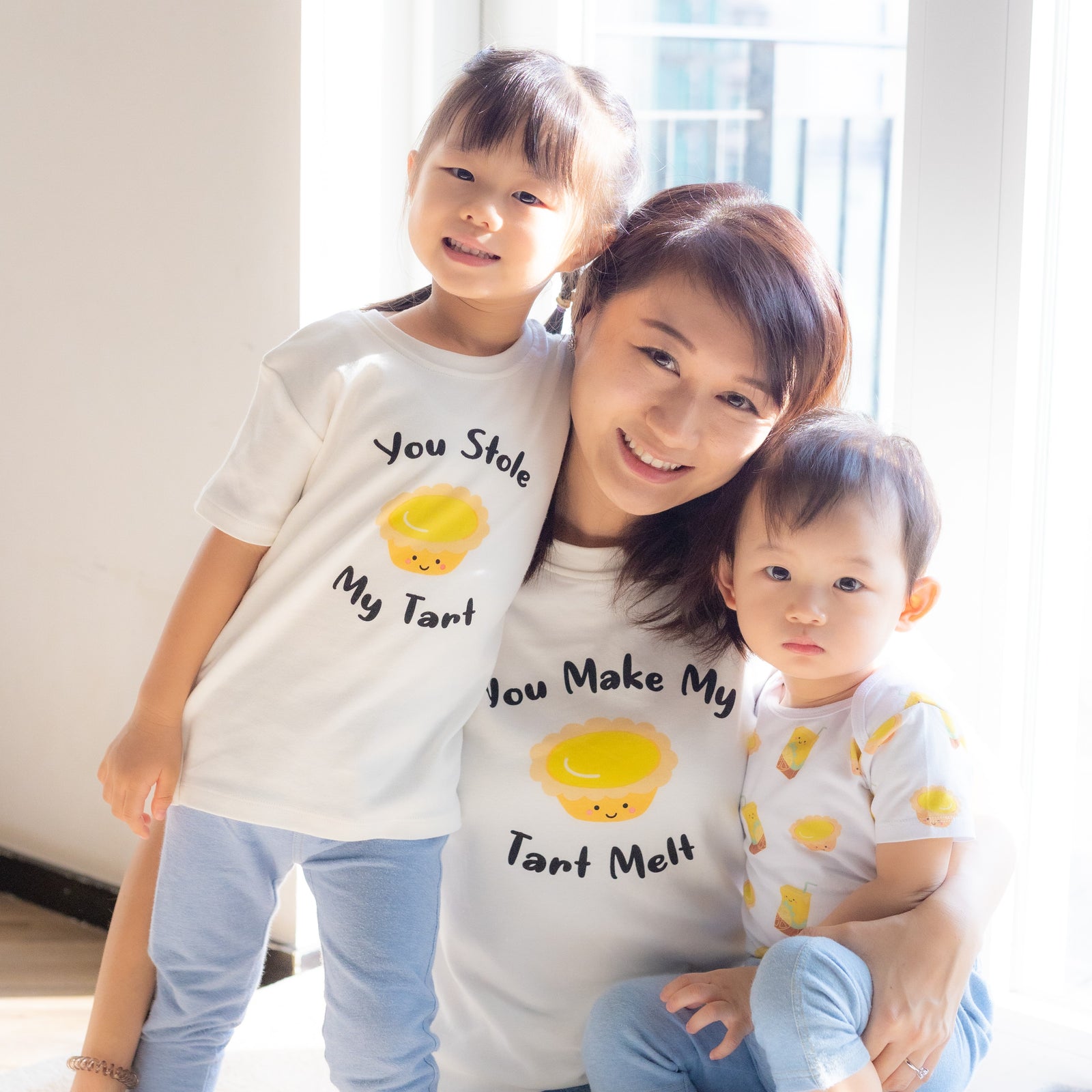 Mommy and me fashion matching tees